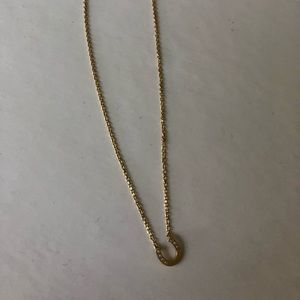Gold horse show necklace, worn twice.